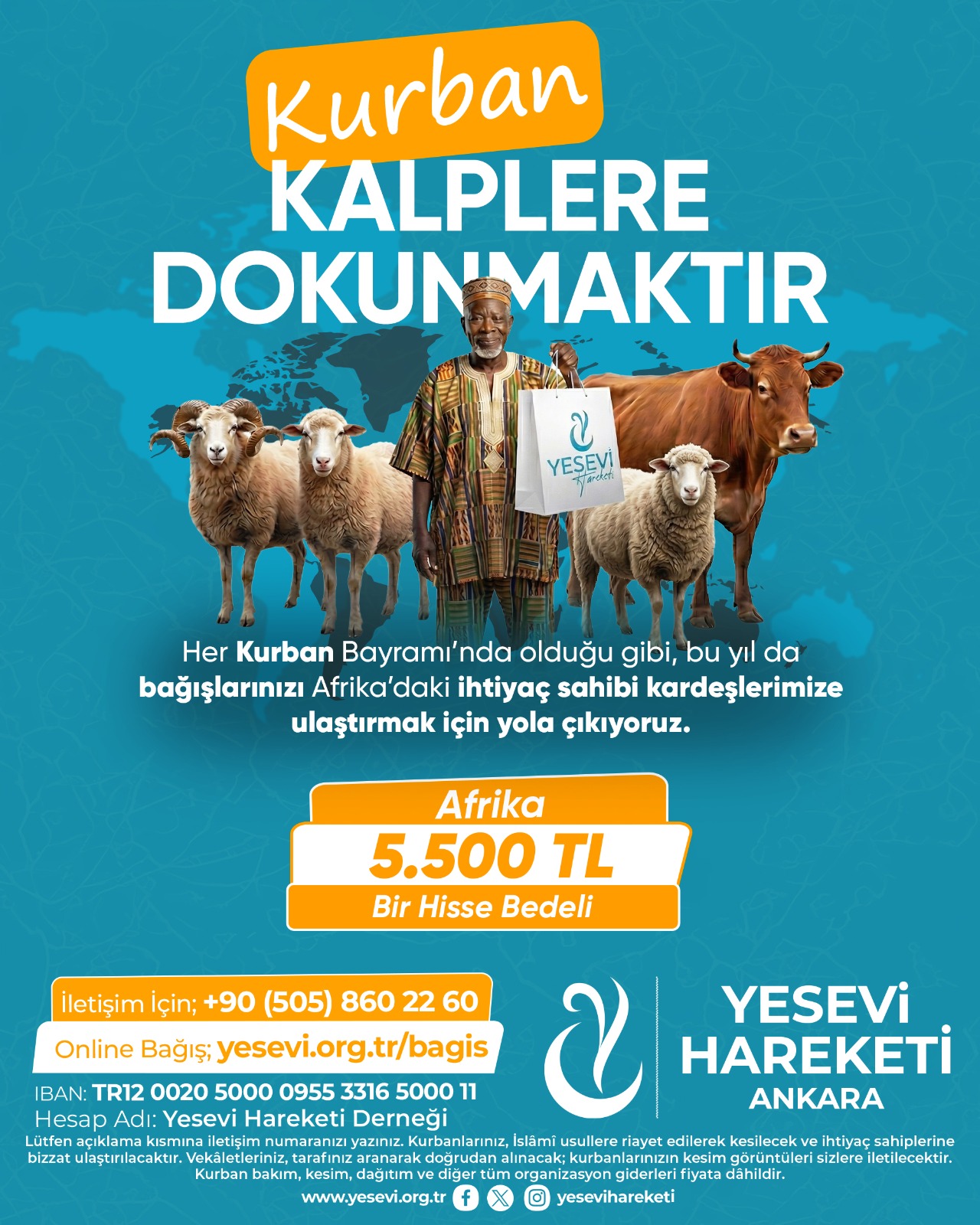 Yesevi Hareketi Ankara kurban kampanyası afişi